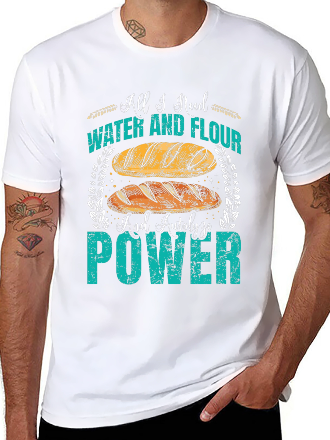 Baking T-Shirt - Water Flour & Autolyze Power