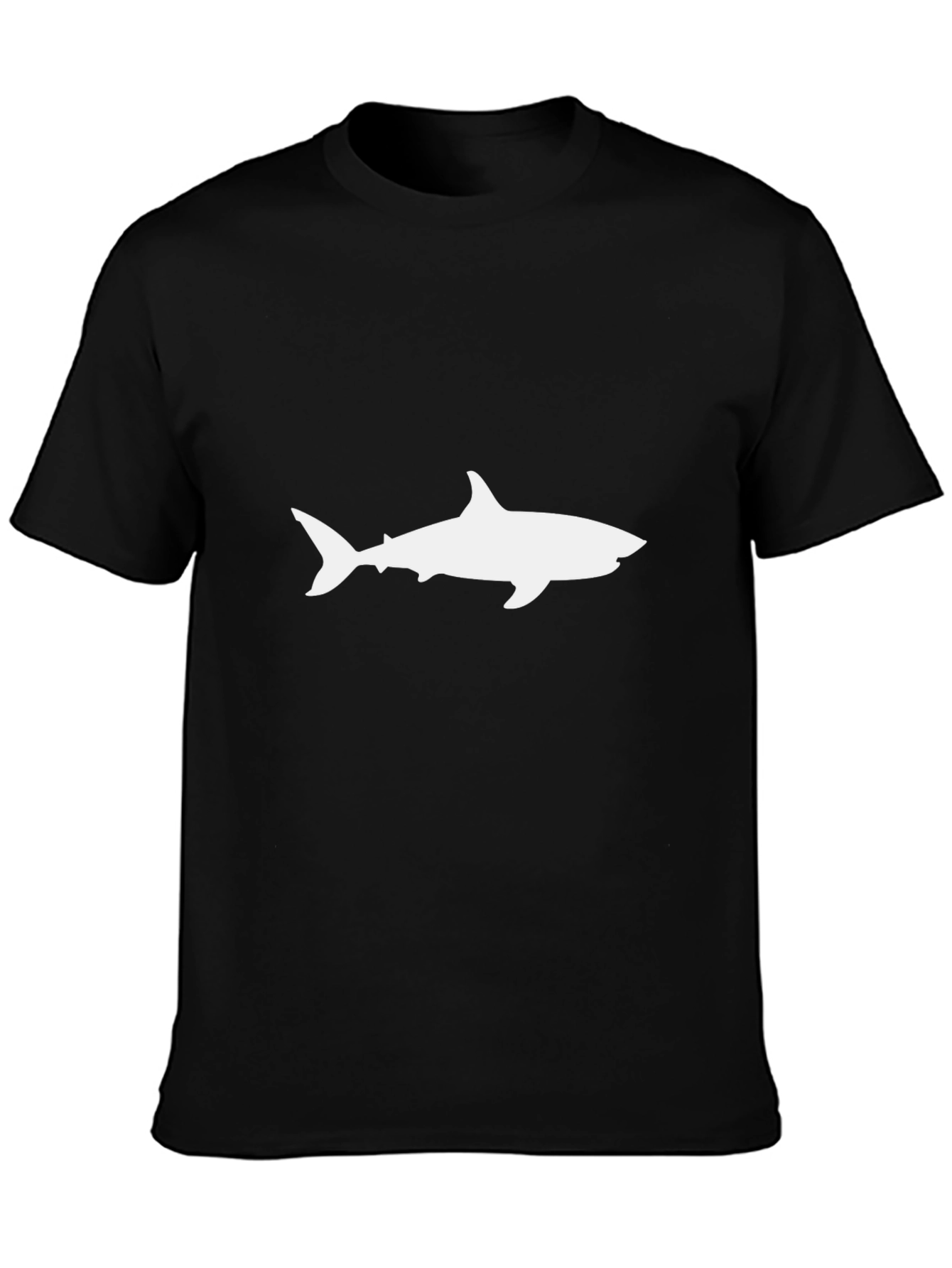 Shark Silhouette T-Shirt - Black