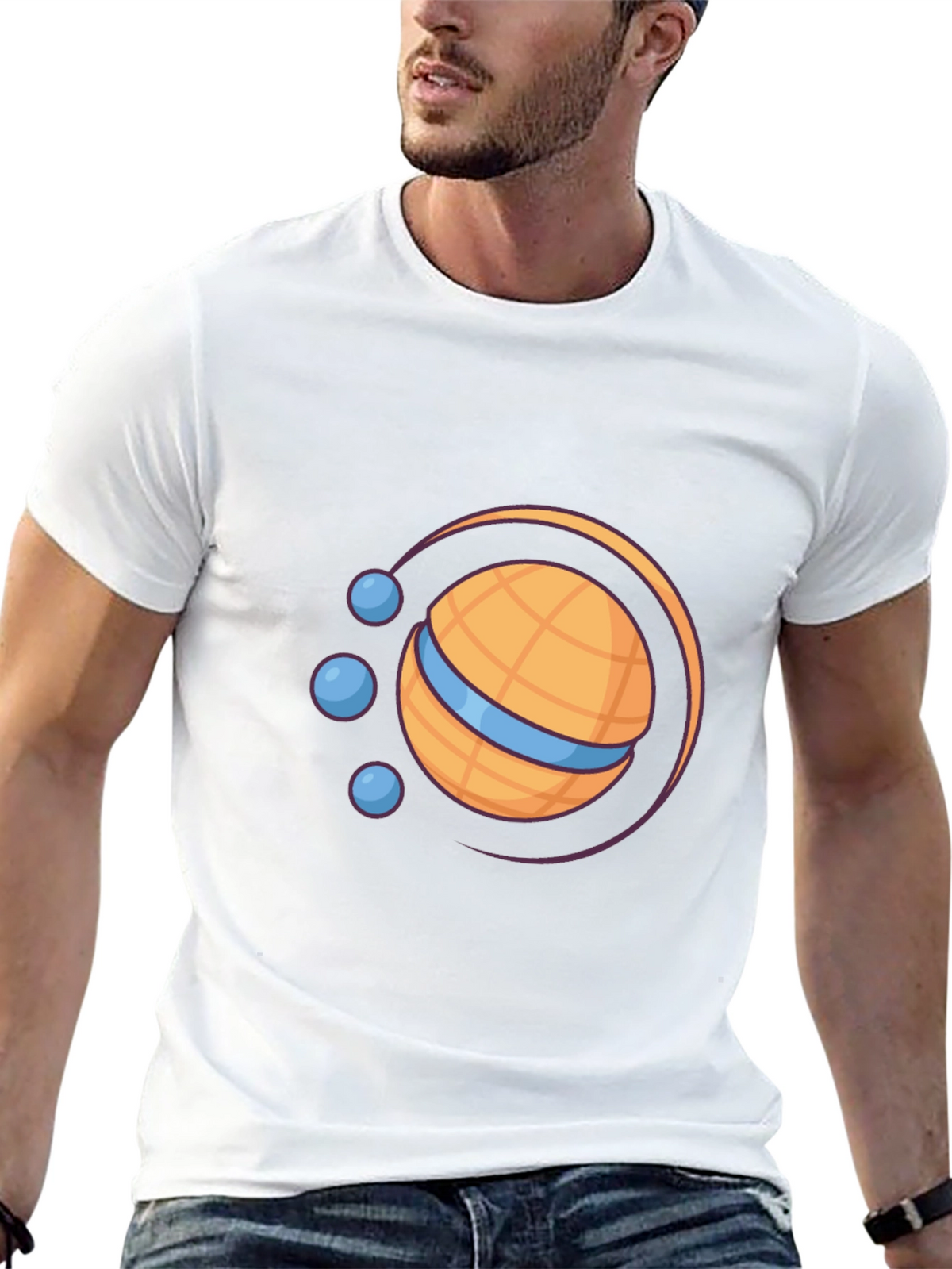Orb Planet T-Shirt - Black
