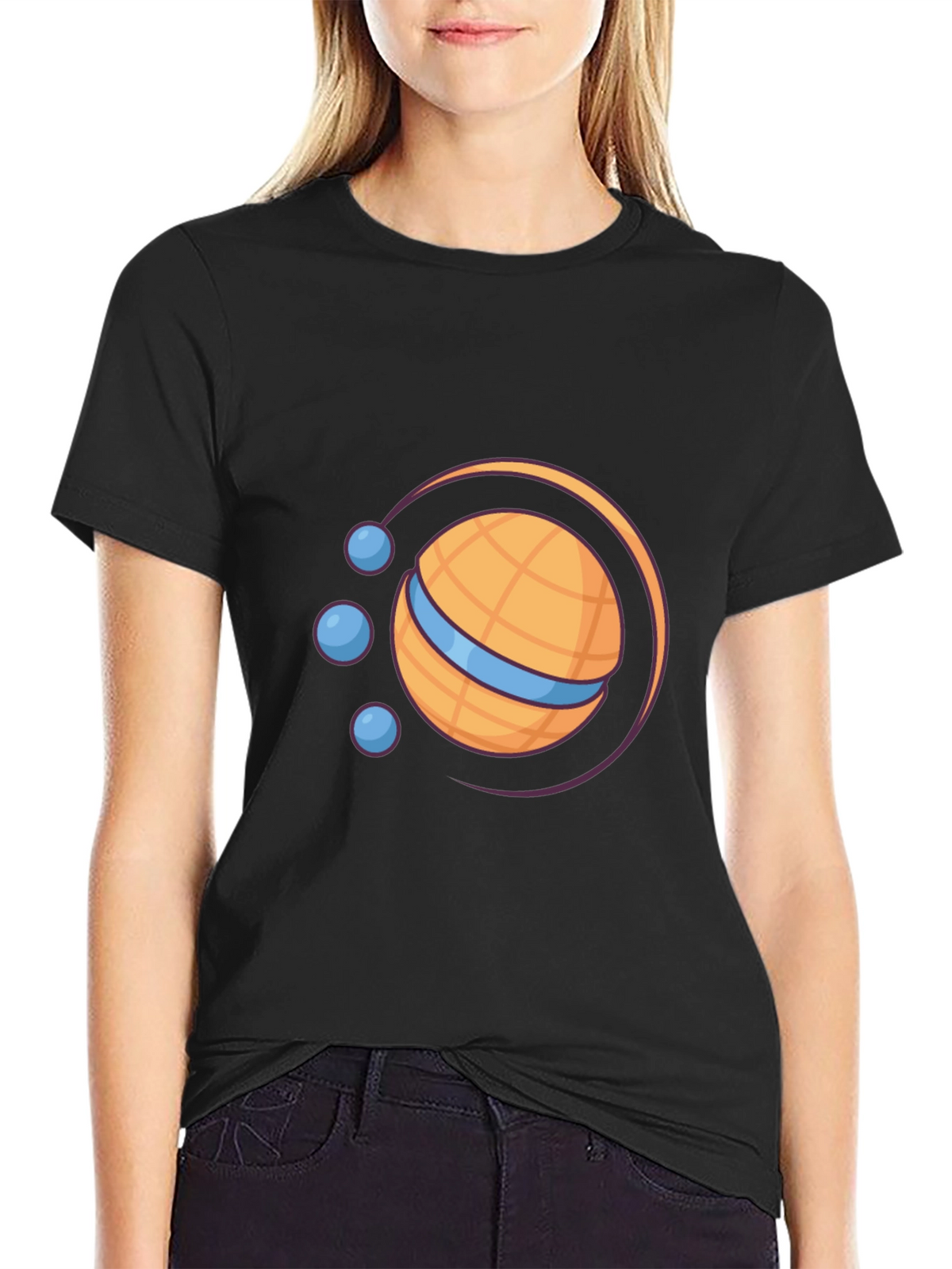Orb Planet T-Shirt - Black
