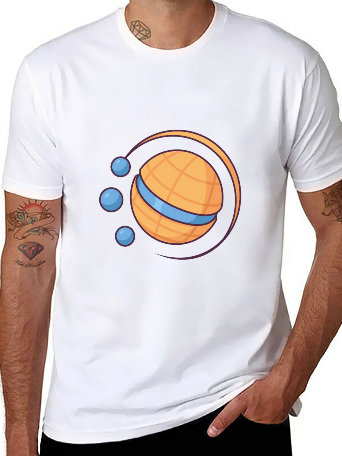 Orb Planet T-Shirt - Black