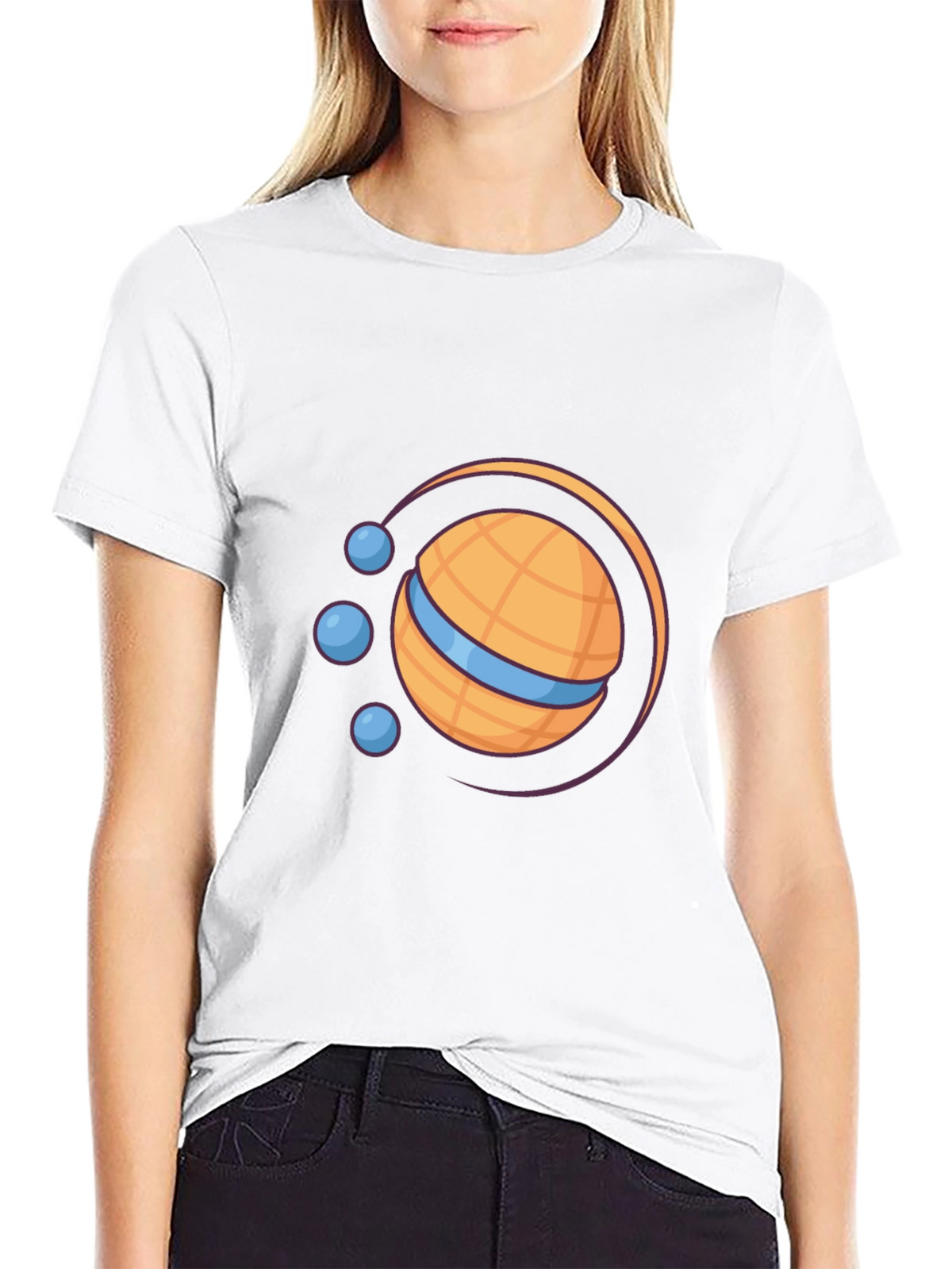 Orb Planet T-Shirt - Black