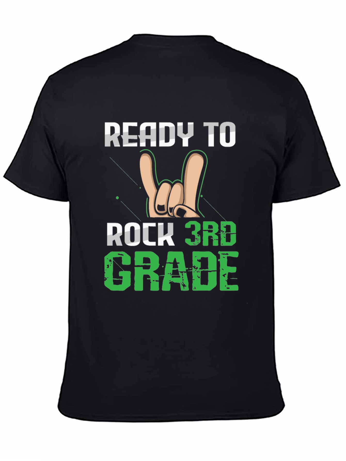 Ready to Rock 3rd Grade Black T-Shirt