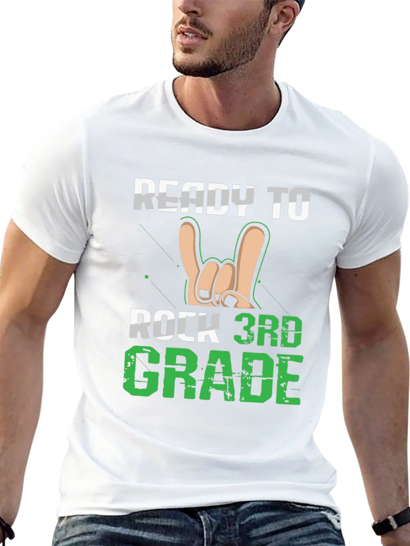 Ready to Rock 3rd Grade Black T-Shirt