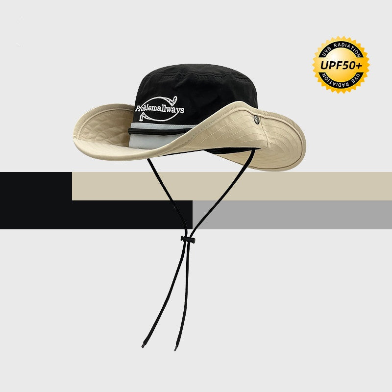 Versatile Outdoor Sun Protection Cowboy Hat for Camping & Fishing