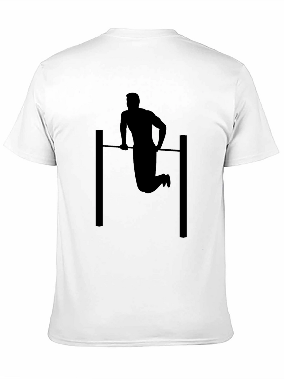 Black Pull-Up Silhouette Graphic Tee
