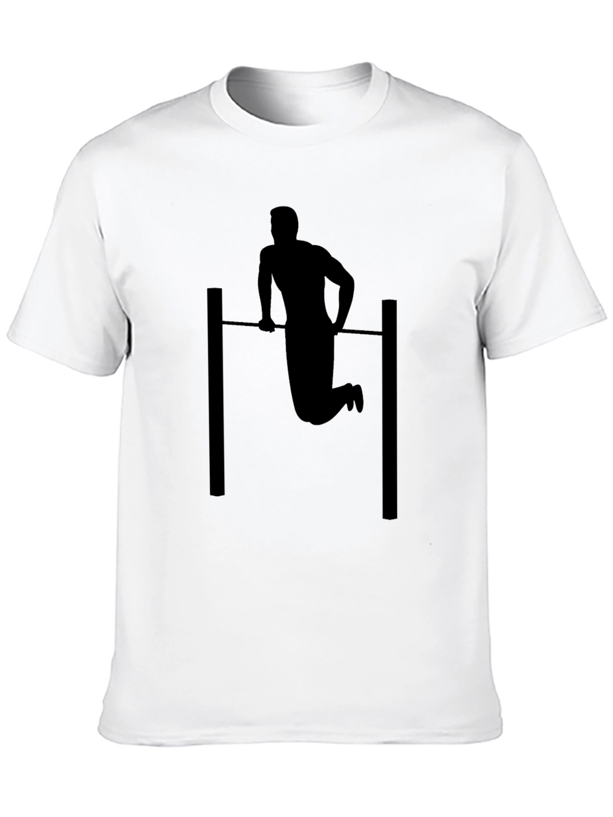 Black Pull-Up Silhouette Graphic Tee