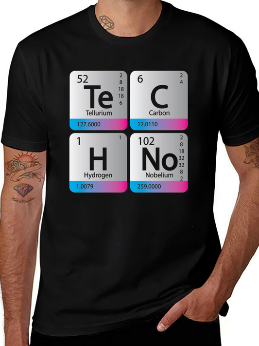 Periodic Table Techno T-Shirt - Science Music Tee