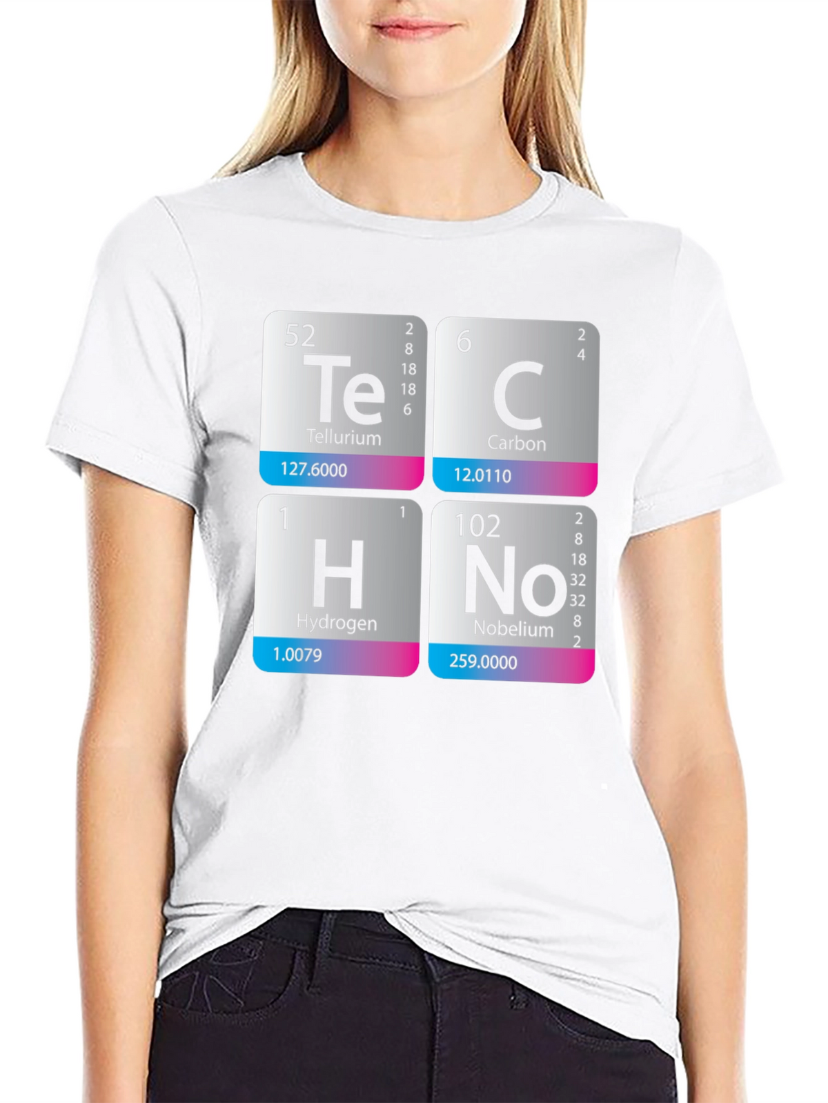 Periodic Table Techno T-Shirt - Science Music Tee