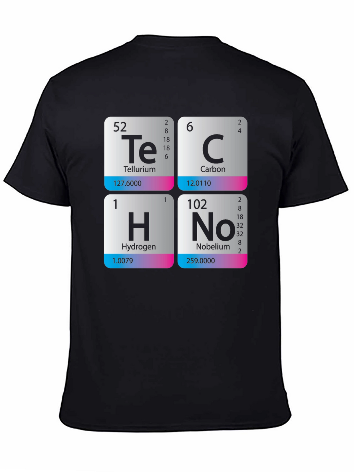 Periodic Table Techno T-Shirt - Science Music Tee
