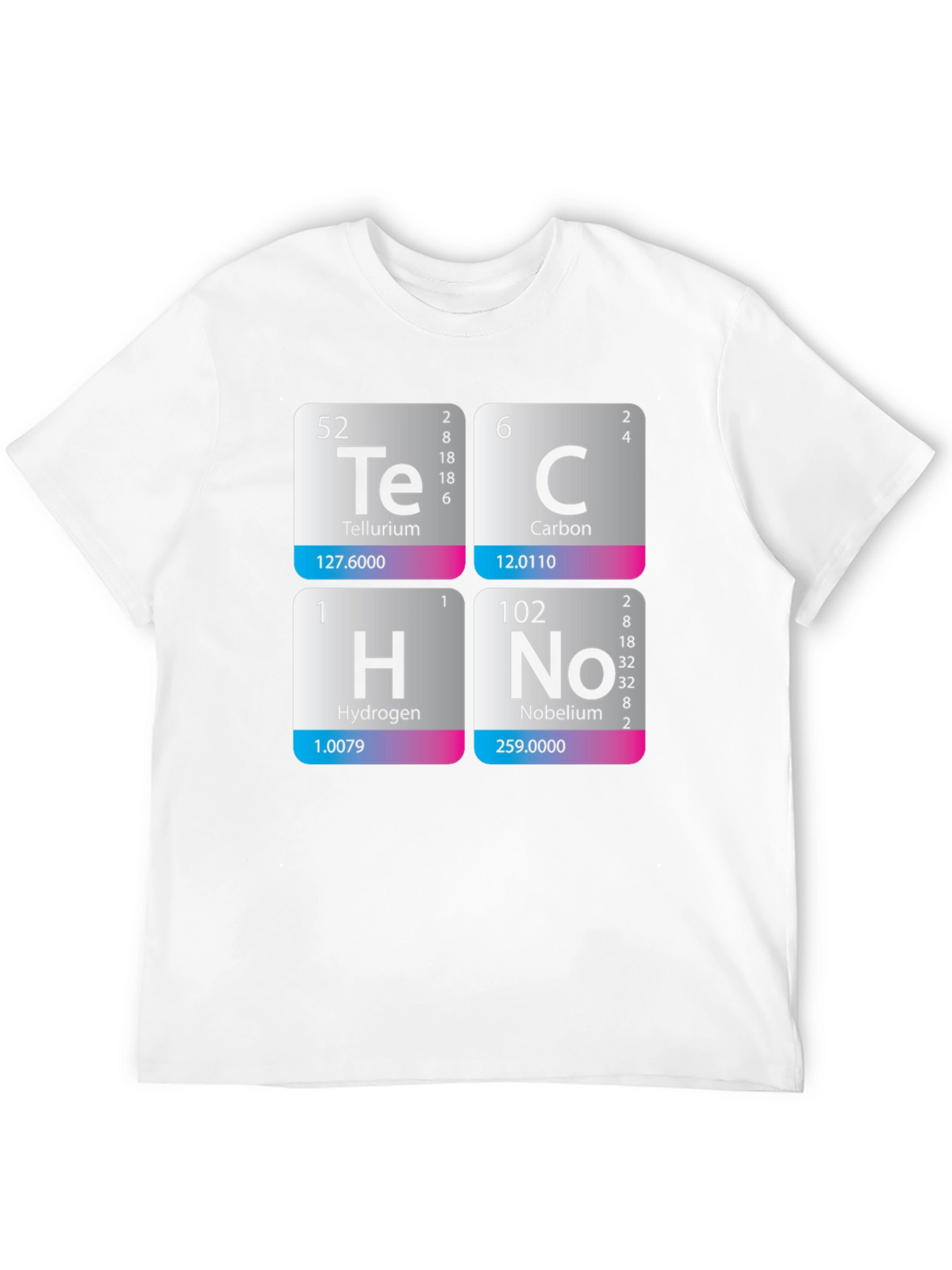 Periodic Table Techno T-Shirt - Science Music Tee