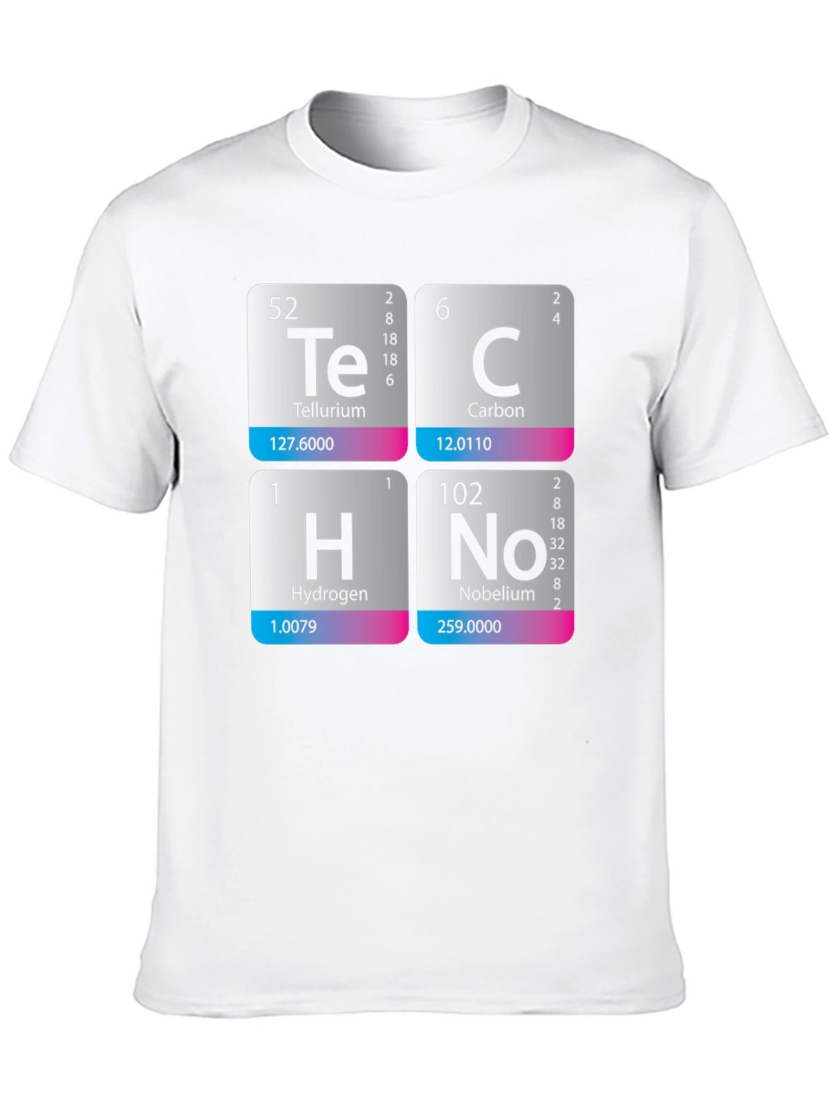Periodic Table Techno T-Shirt - Science Music Tee