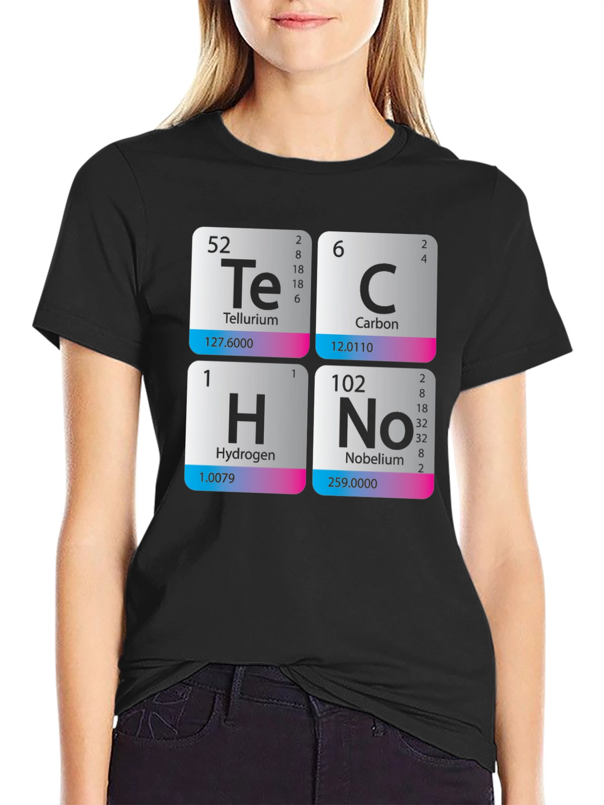 Periodic Table Techno T-Shirt - Science Music Tee