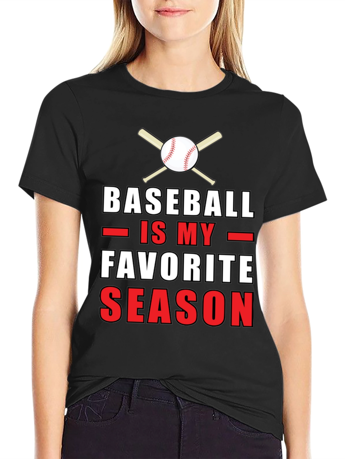 Baseball is My Favorite Season Graphic T-Shirt