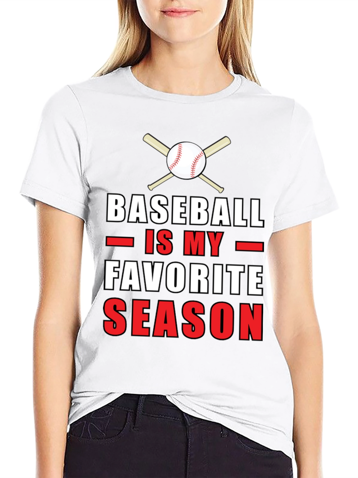 Baseball is My Favorite Season Graphic T-Shirt