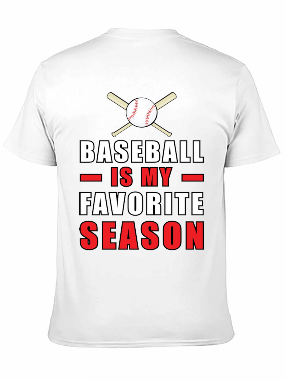 Baseball is My Favorite Season Graphic T-Shirt