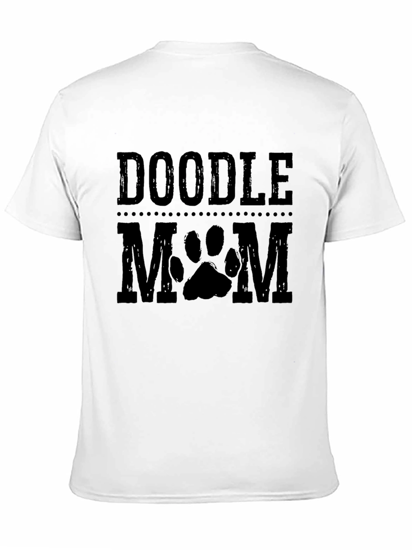 Doodle Mom Paw Print Graphic T-Shirt