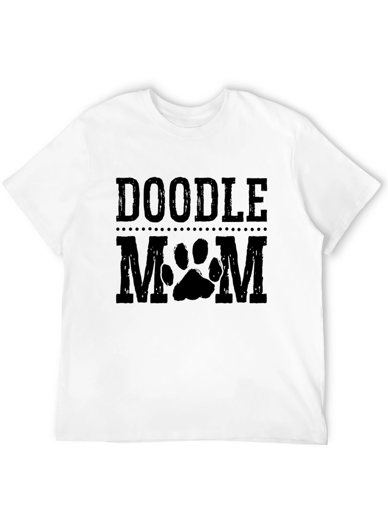 Doodle Mom Paw Print Graphic T-Shirt