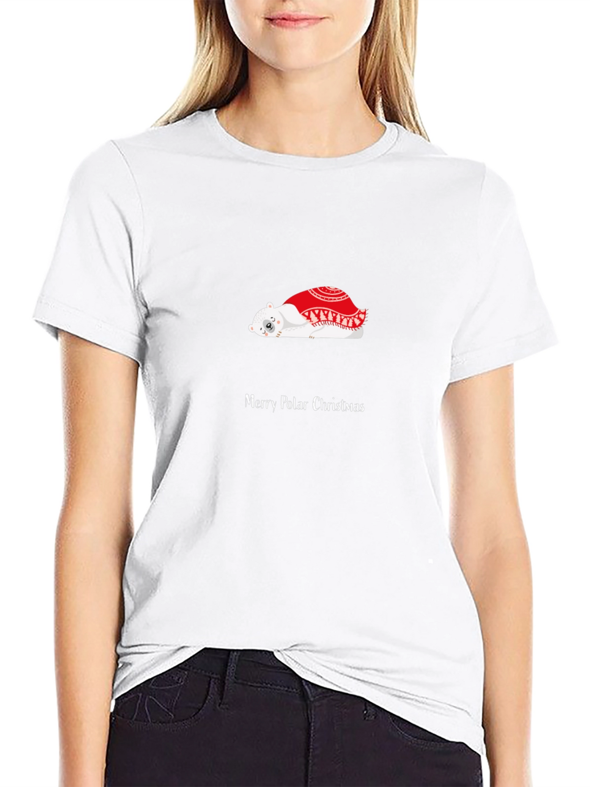 Merry Polar Christmas Graphic T-Shirt