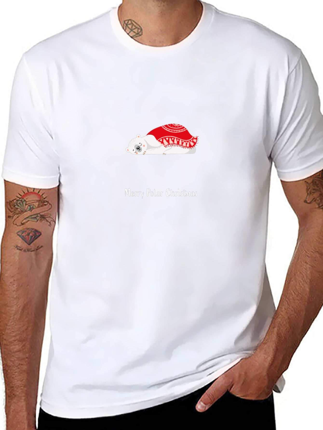 Merry Polar Christmas Graphic T-Shirt