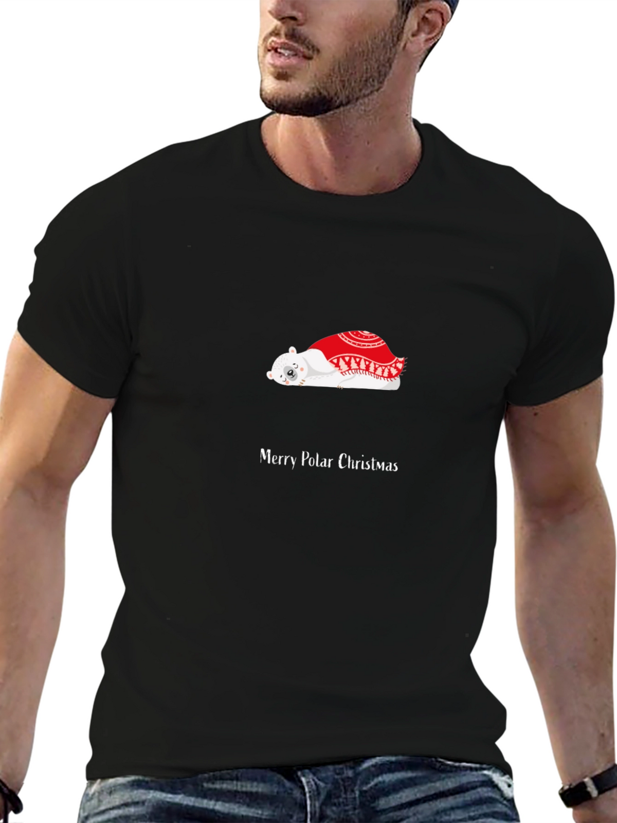 Merry Polar Christmas Graphic T-Shirt