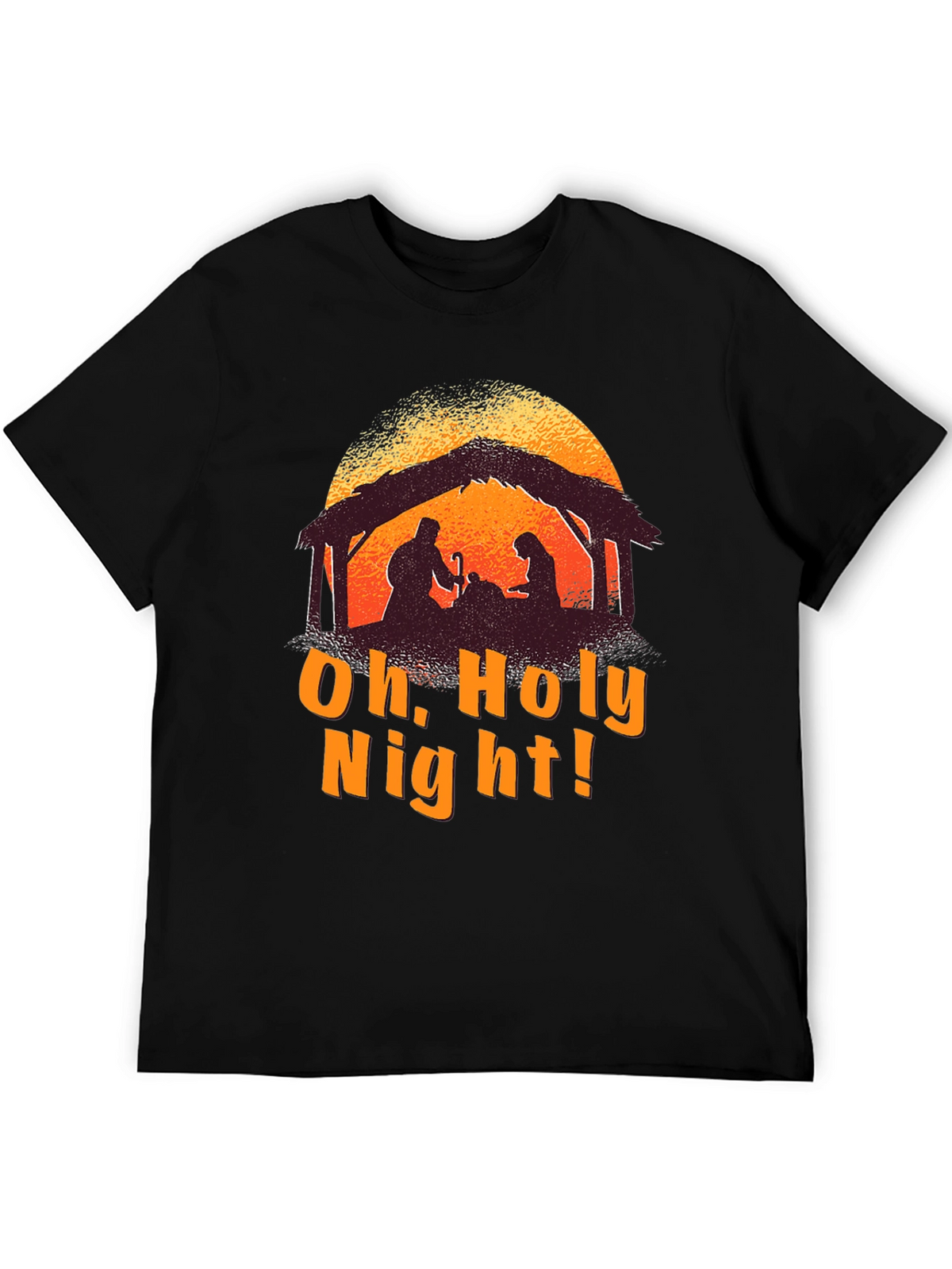 Oh Holy Night Nativity Silhouette T-Shirt