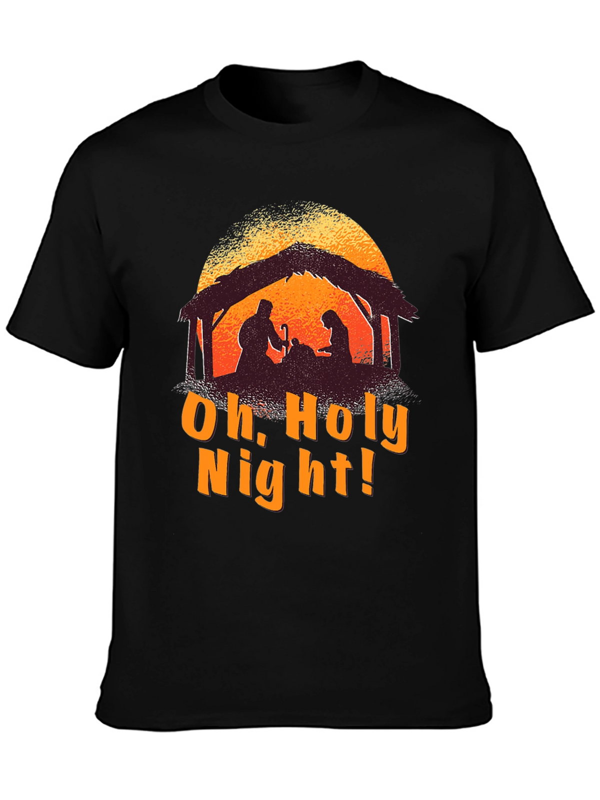Oh Holy Night Nativity Silhouette T-Shirt