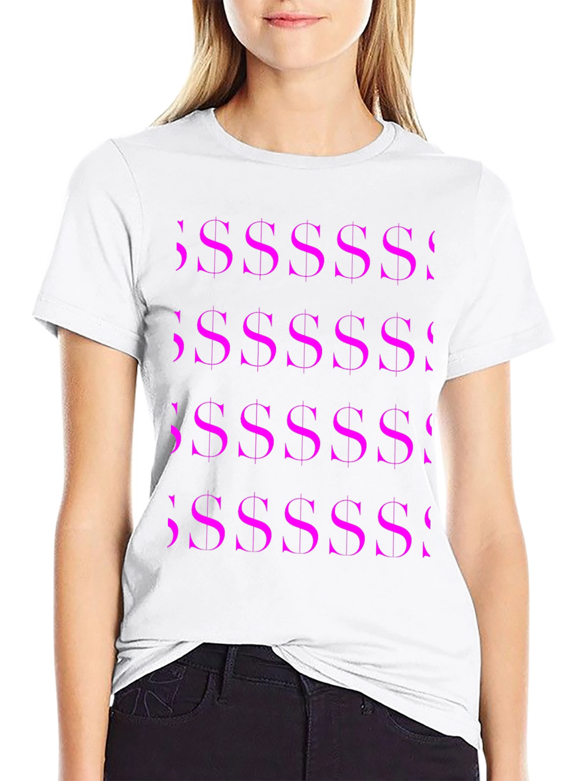 Money T-Shirt Black Dollar Sign Print