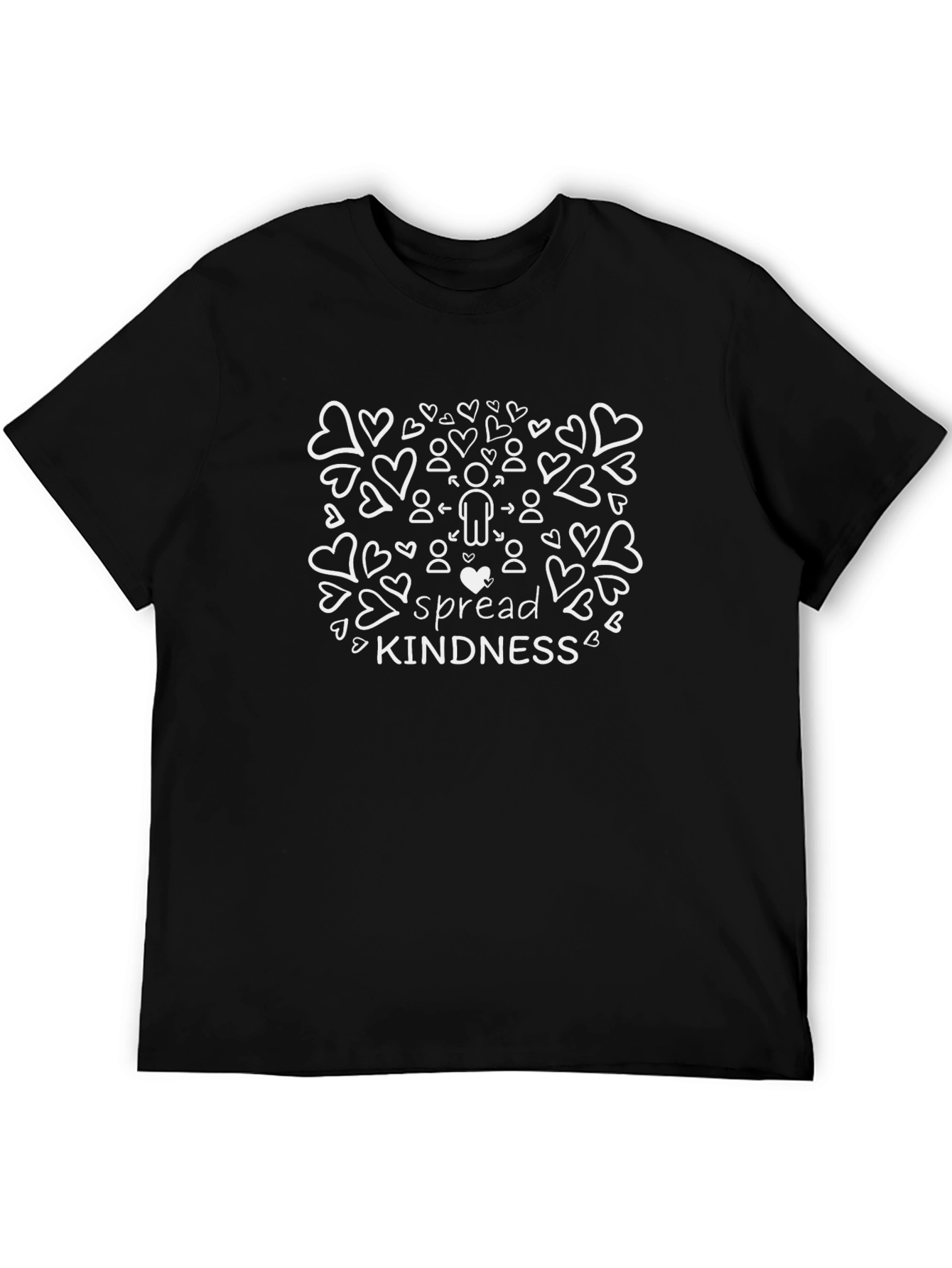 Spread Kindness T-Shirt Heart Design Soft Cotton