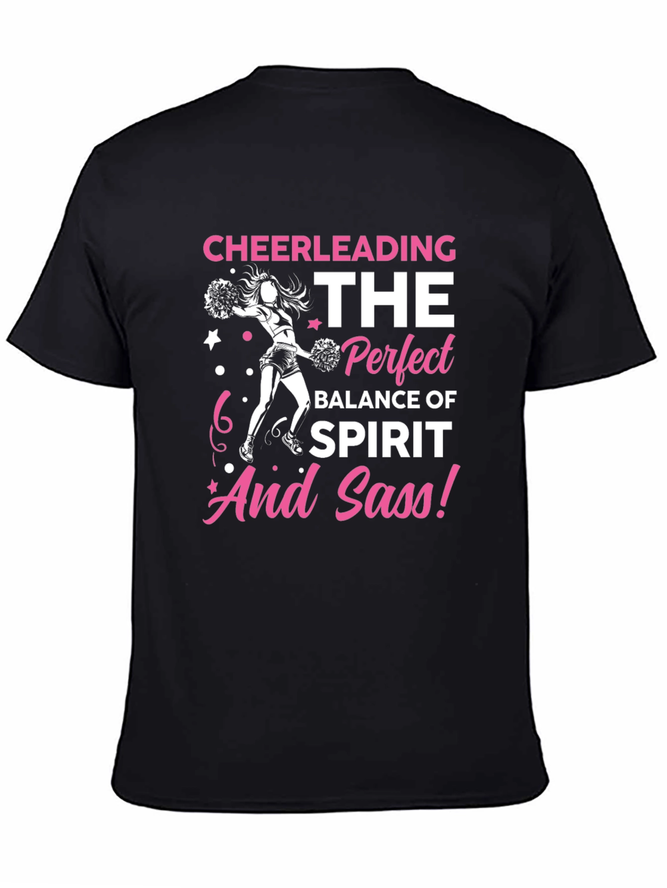 Cheerleading Spirit and Sass Graphic T-Shirt
