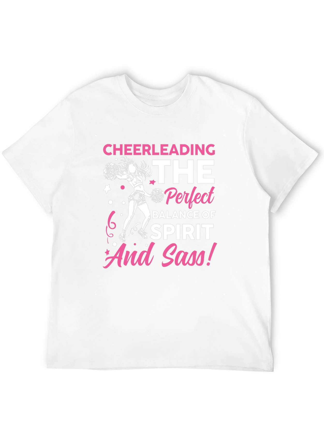 Cheerleading Spirit and Sass Graphic T-Shirt