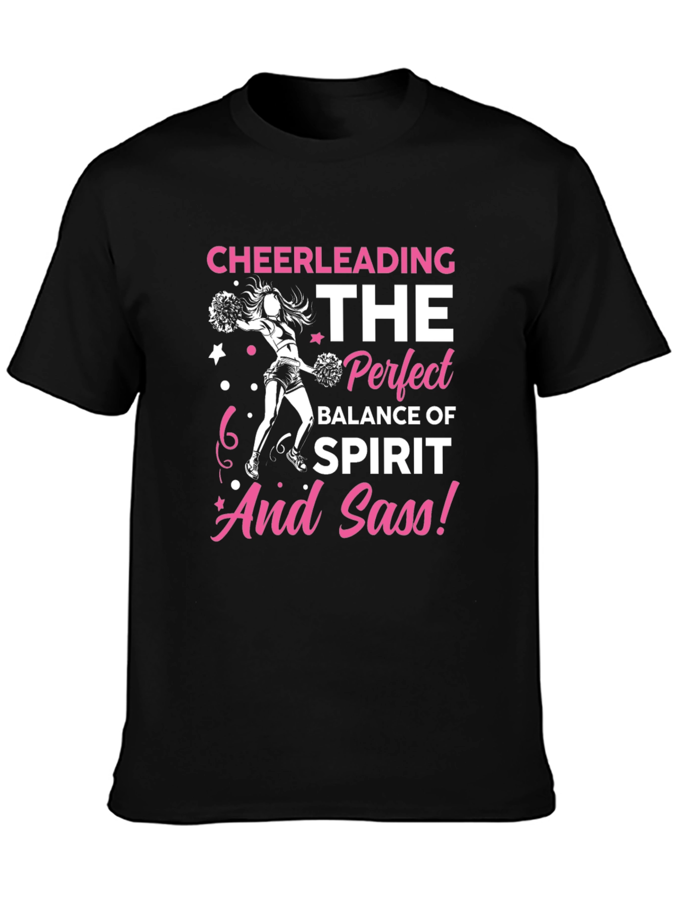 Cheerleading Spirit and Sass Graphic T-Shirt