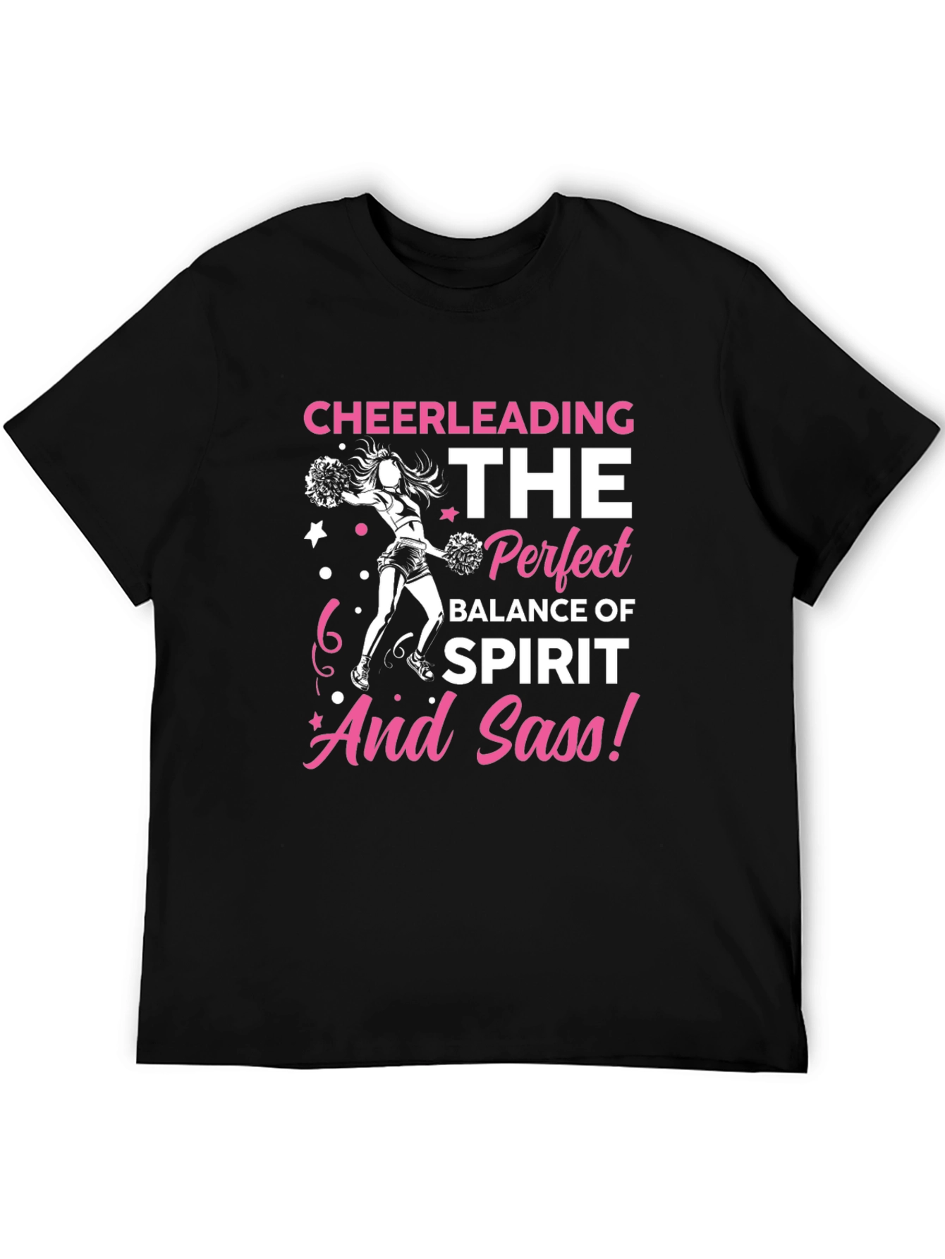 Cheerleading Spirit and Sass Graphic T-Shirt