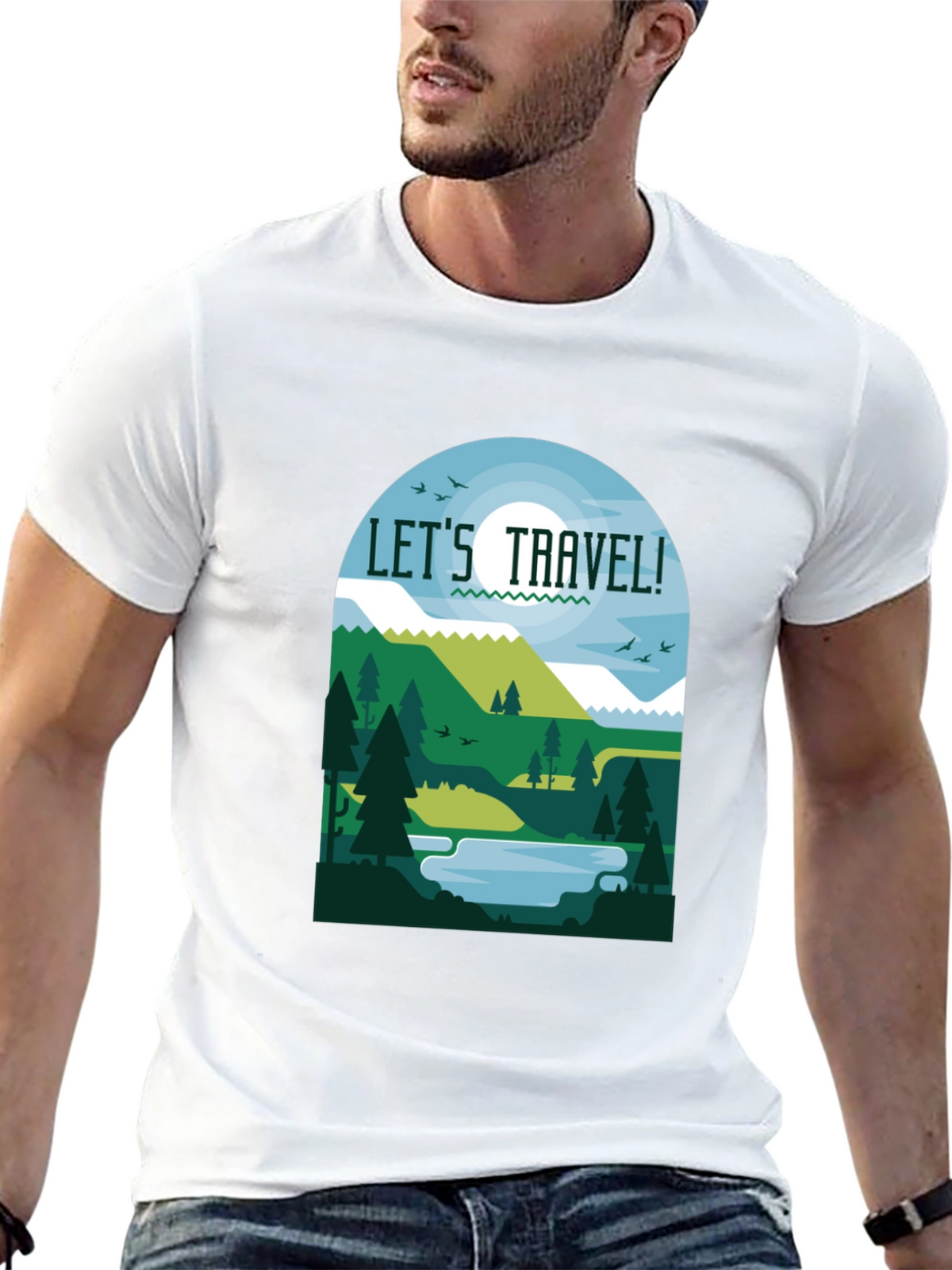 Lets Travel T-Shirt - Adventure Awaits!