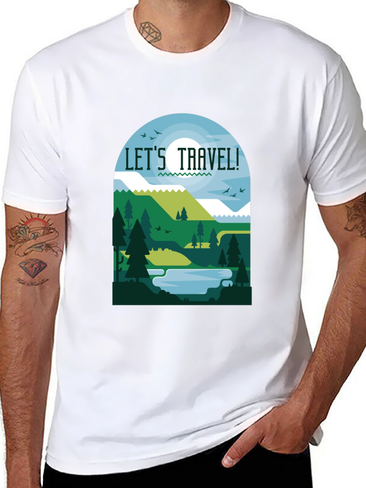 Lets Travel T-Shirt - Adventure Awaits!