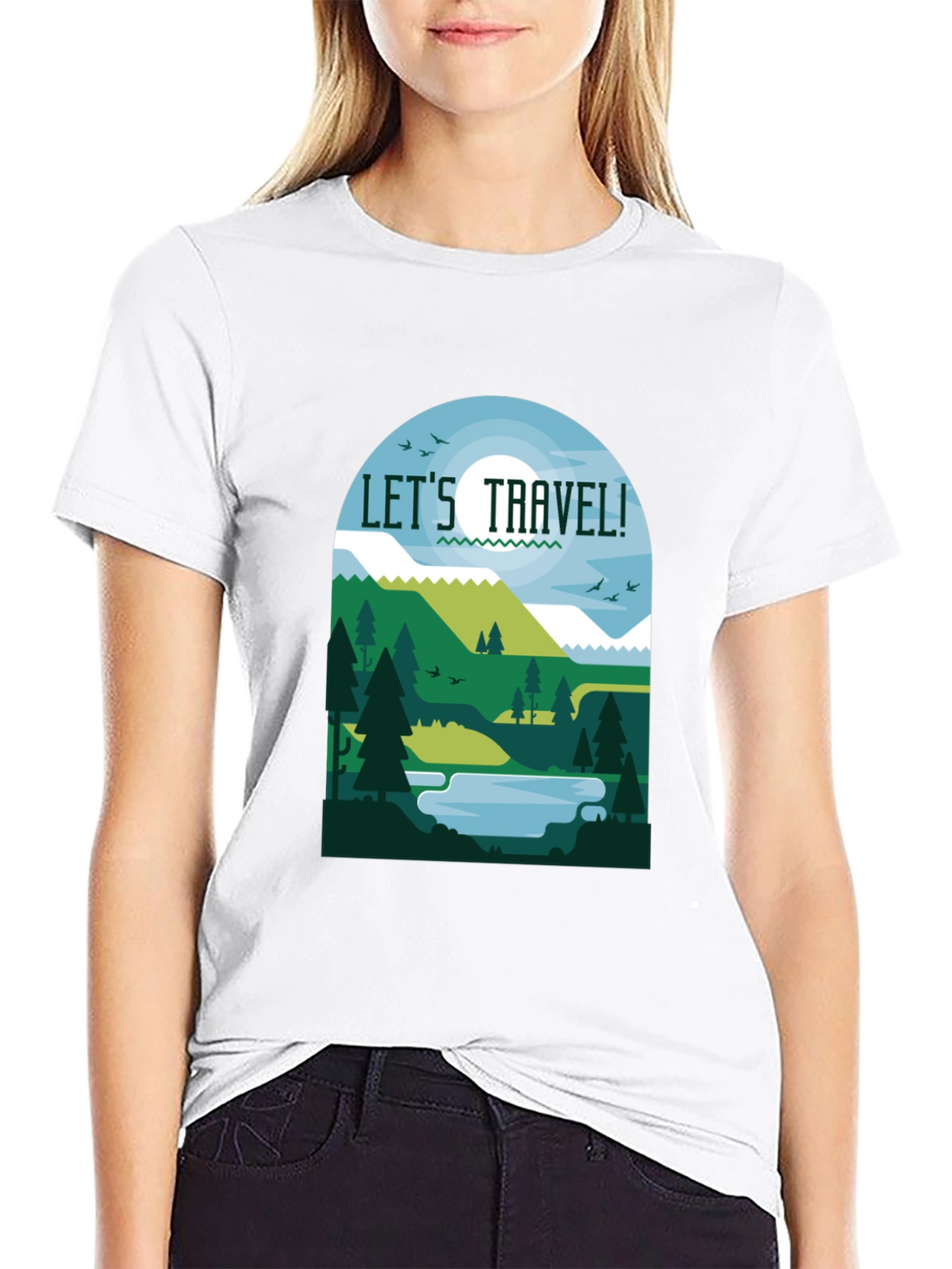 Lets Travel T-Shirt - Adventure Awaits!