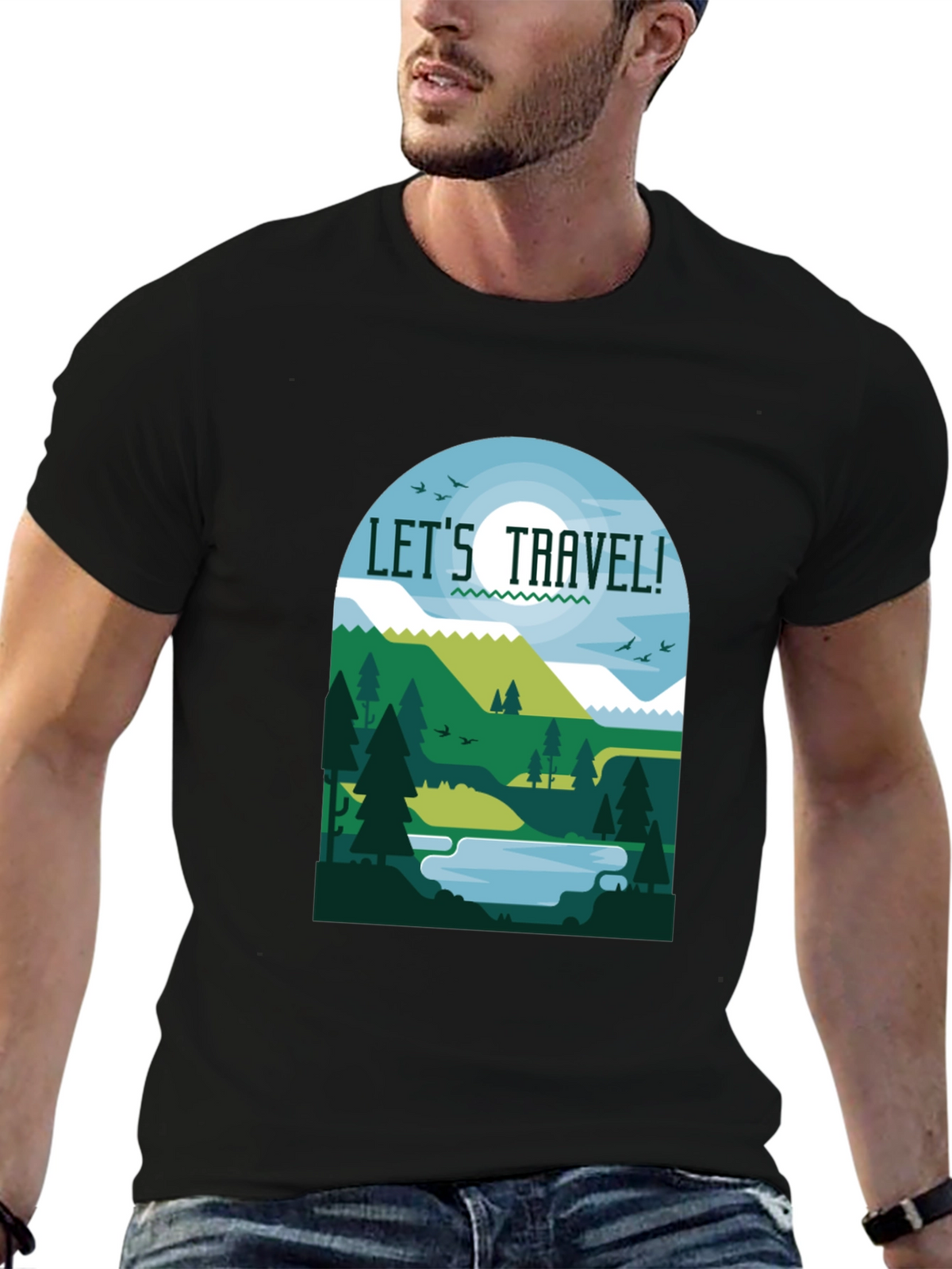 Lets Travel T-Shirt - Adventure Awaits!