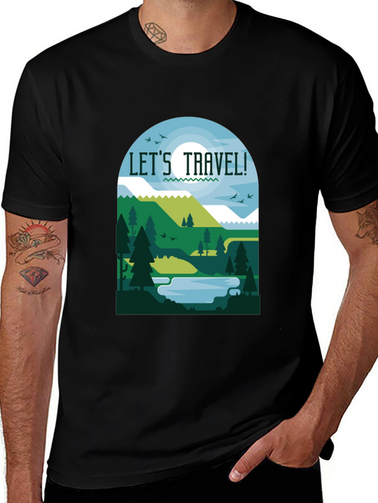 Lets Travel T-Shirt - Adventure Awaits!