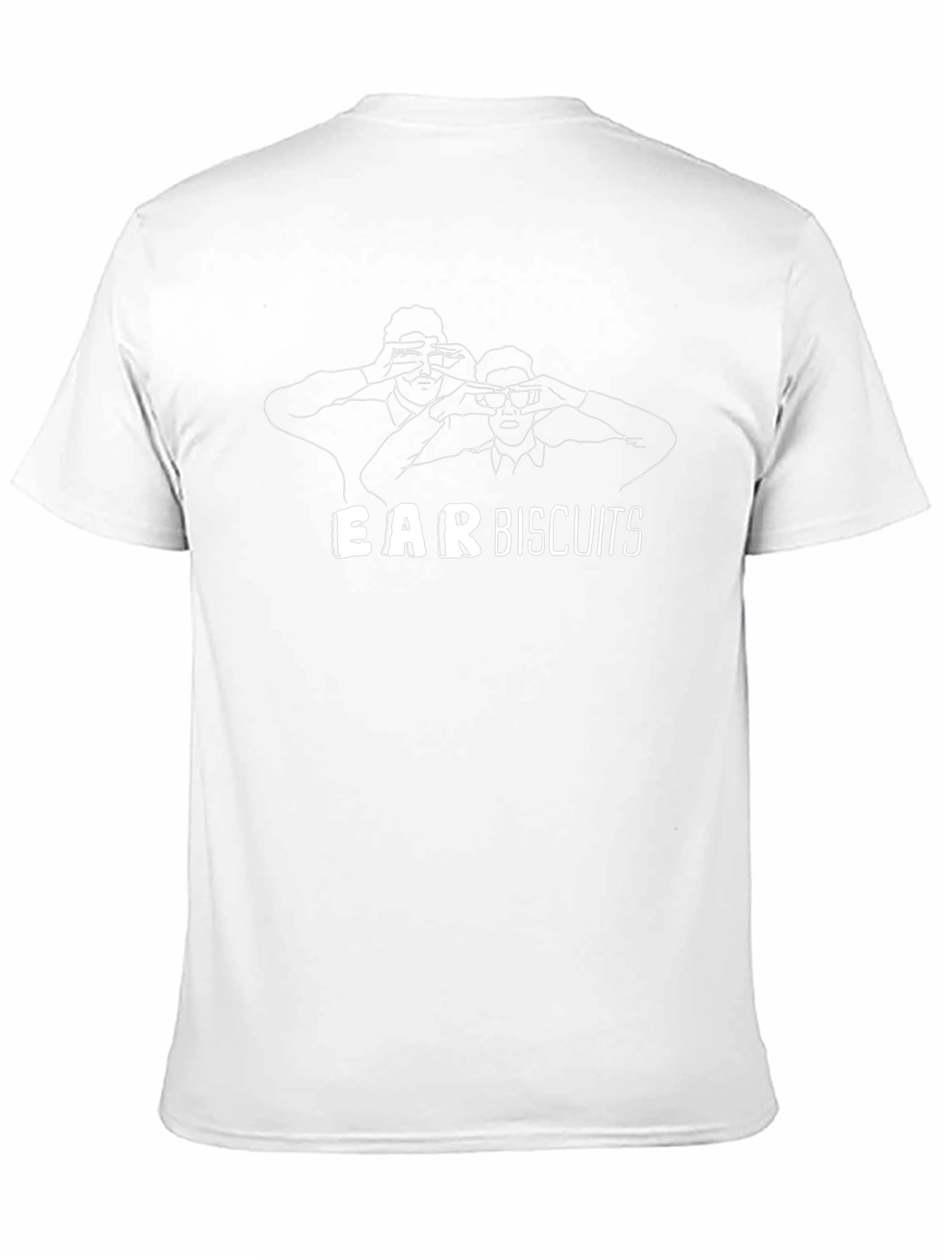 Ear Biscuits Graphic T-Shirt - Black Cotton Blend