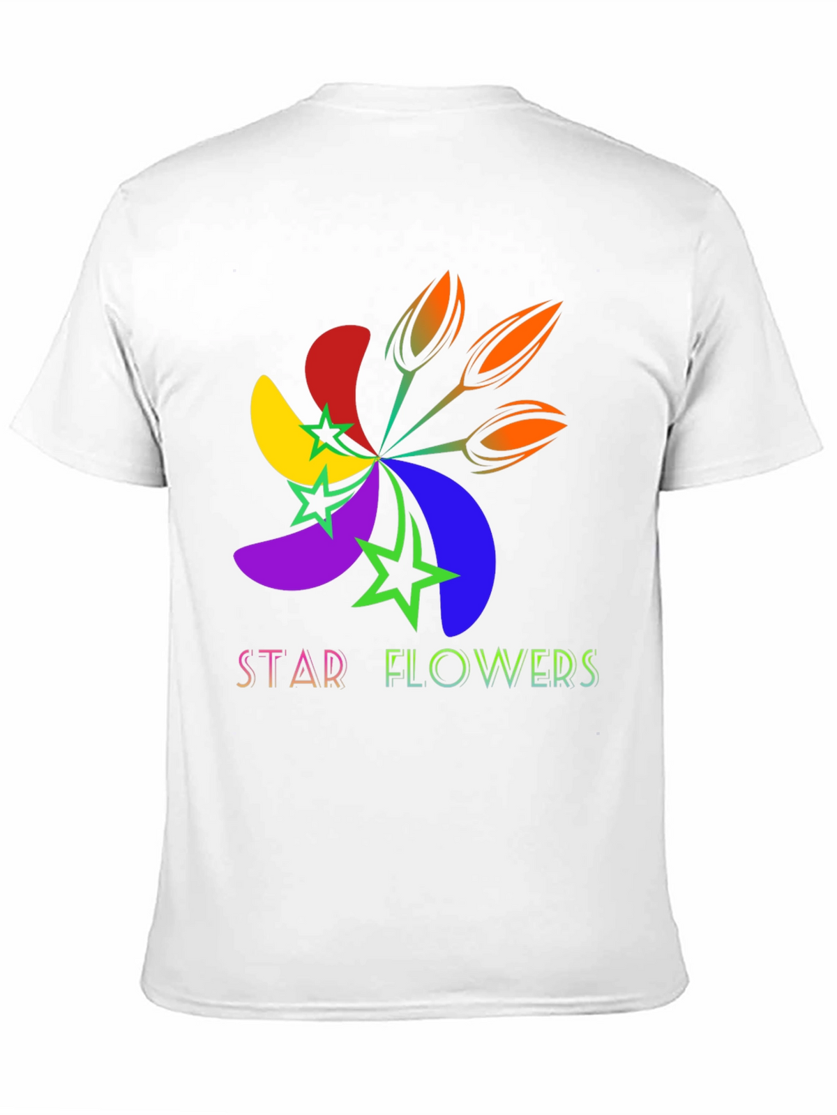 Star Flowers Graphic Tee - Bold & Bright Design