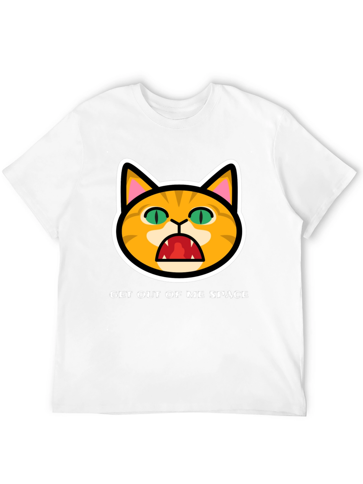 Get Out Of Me Space Angry Cat T-Shirt