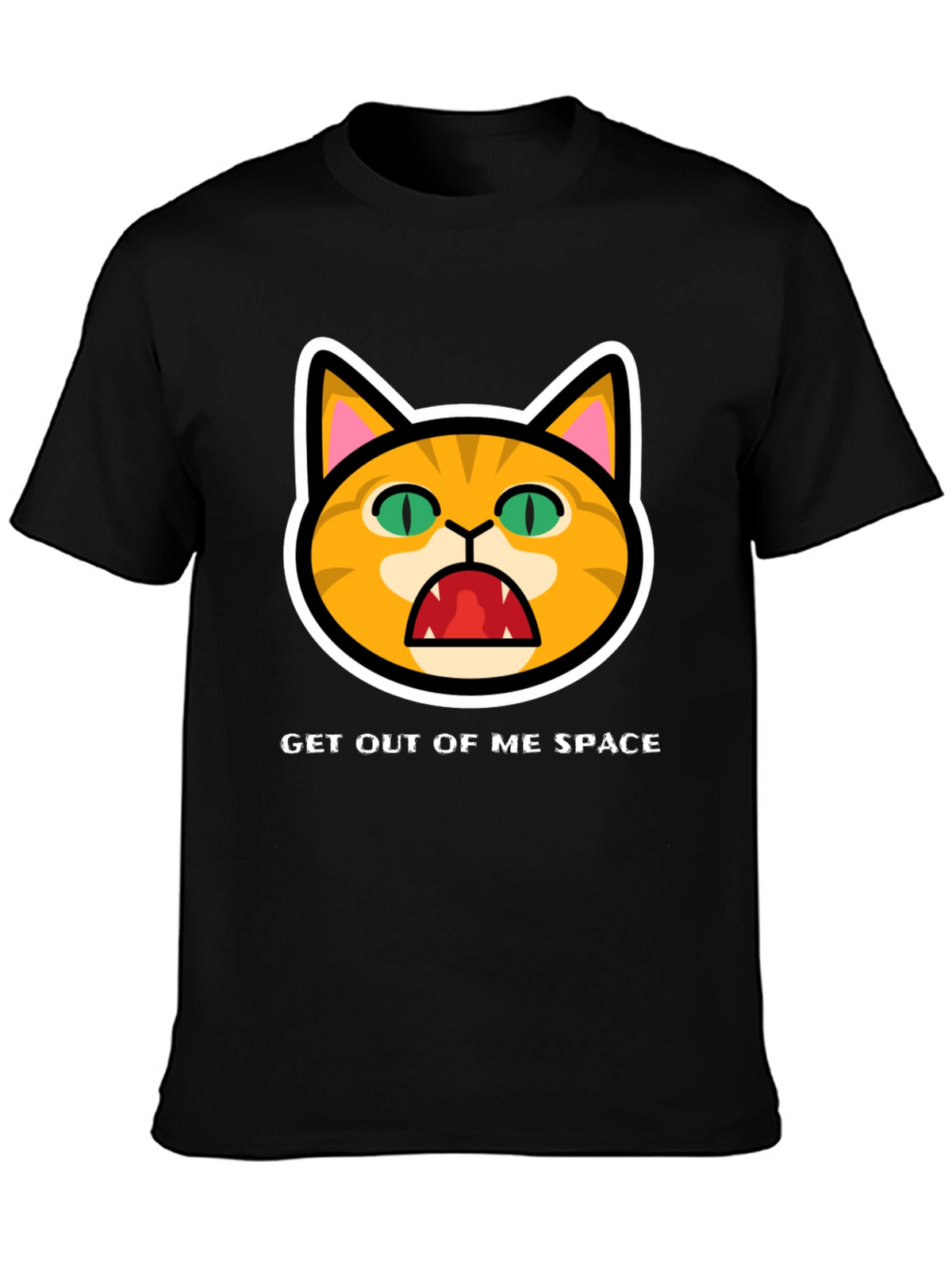 Get Out Of Me Space Angry Cat T-Shirt