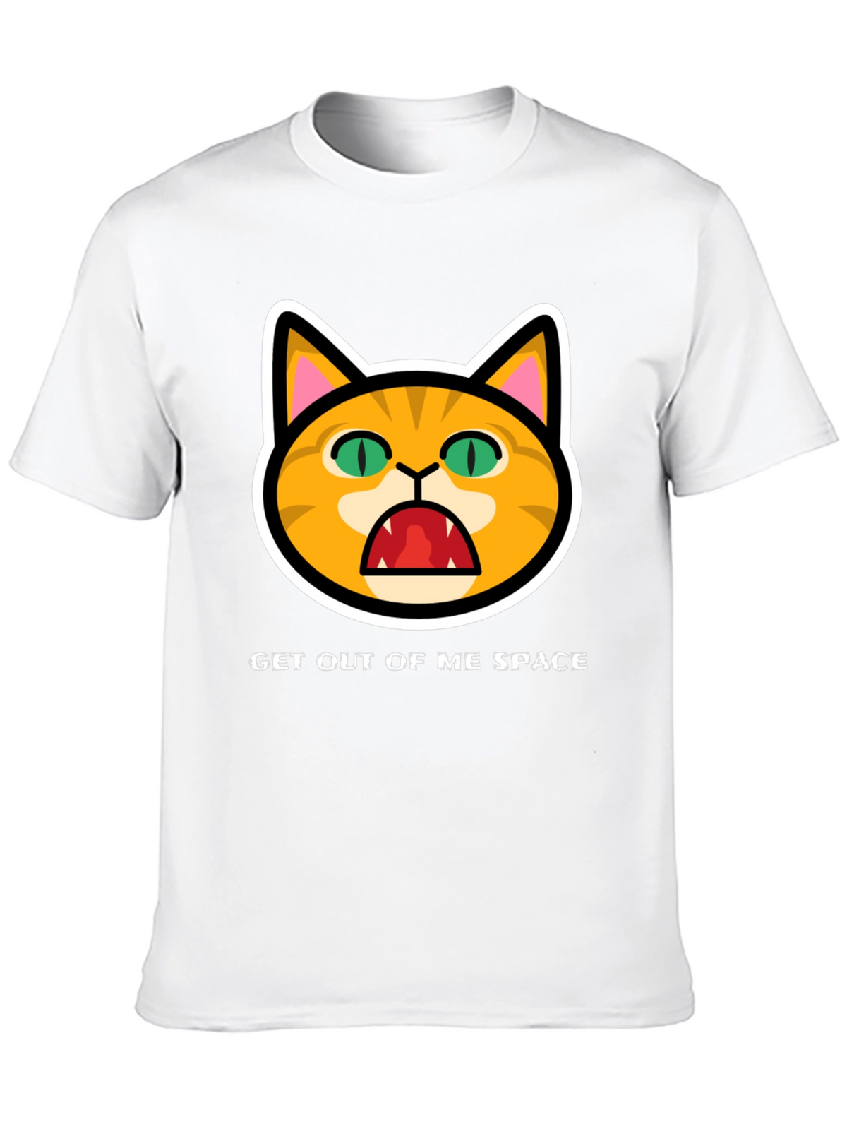 Get Out Of Me Space Angry Cat T-Shirt