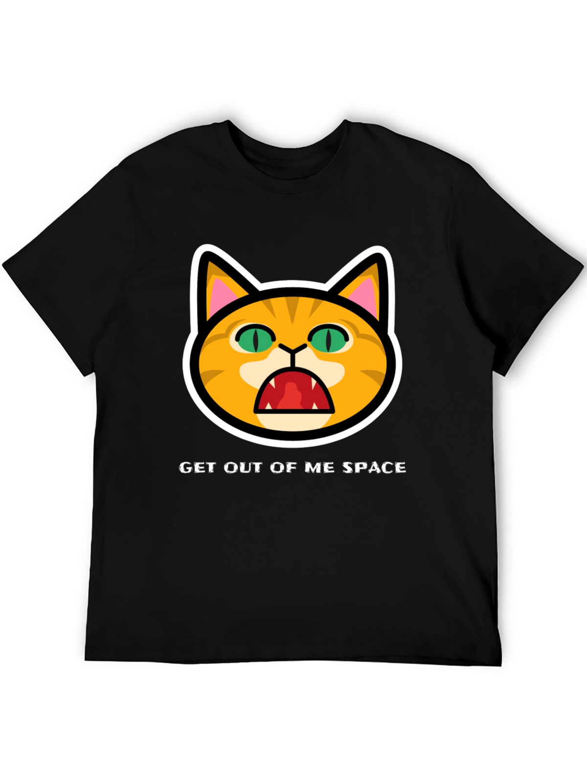 Get Out Of Me Space Angry Cat T-Shirt