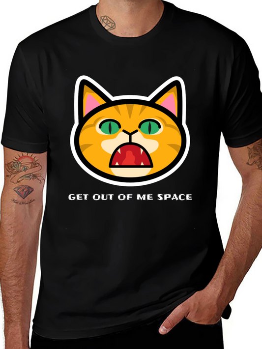 Get Out Of Me Space Angry Cat T-Shirt