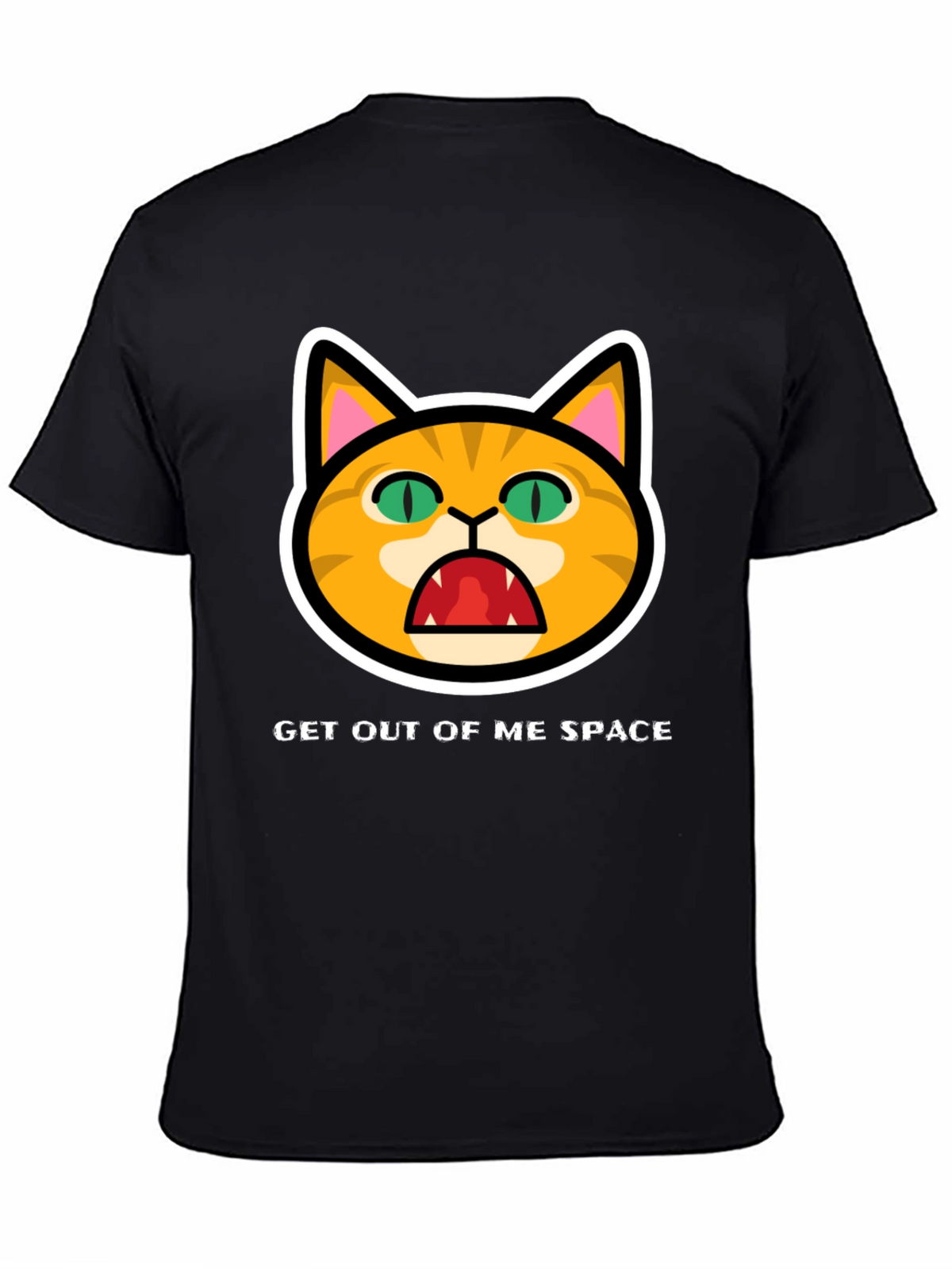 Get Out Of Me Space Angry Cat T-Shirt