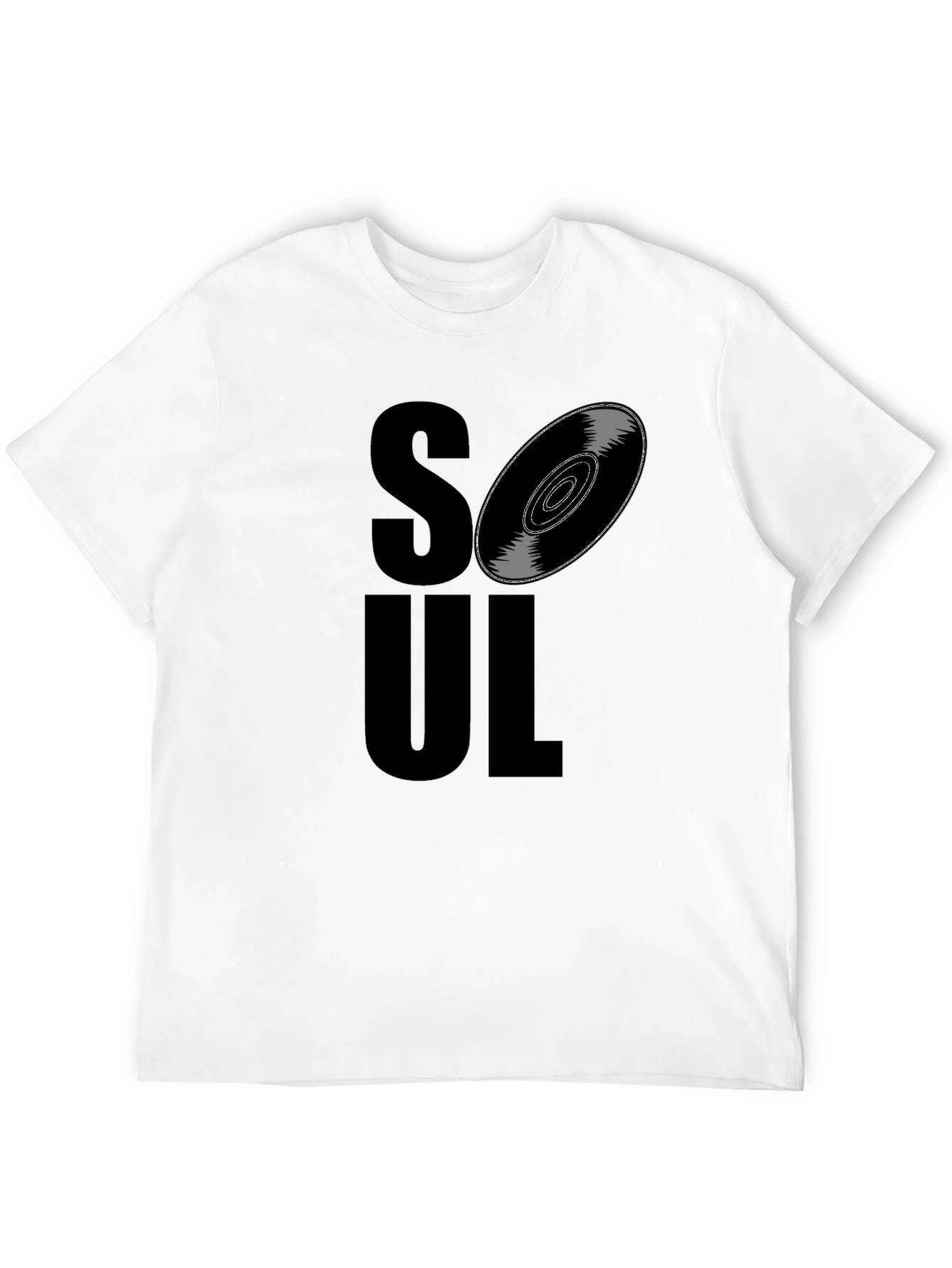 Soul Music Graphic Tee - Black Cotton T-Shirt