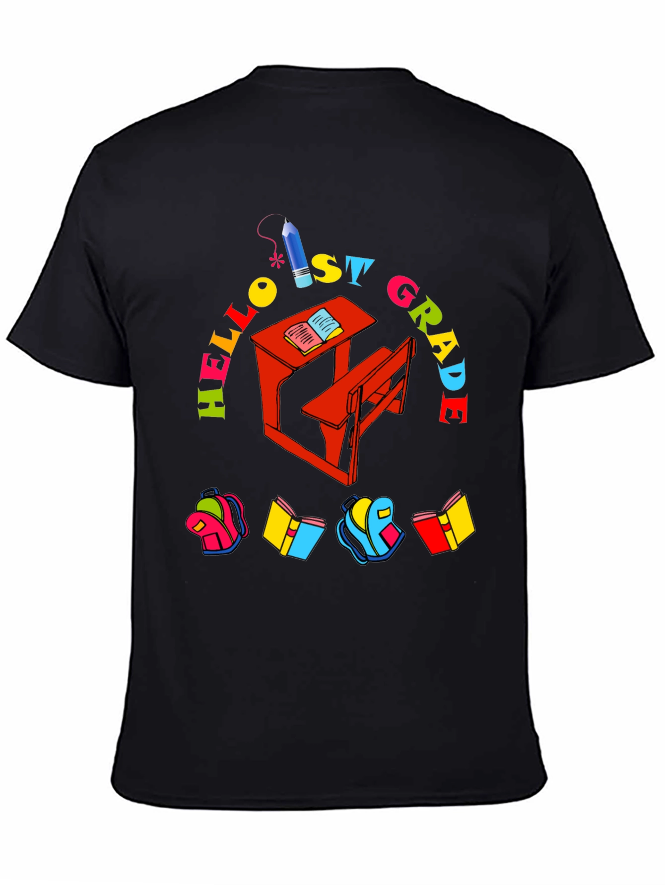 Hello 1st Grade T-Shirt: Back to School Design