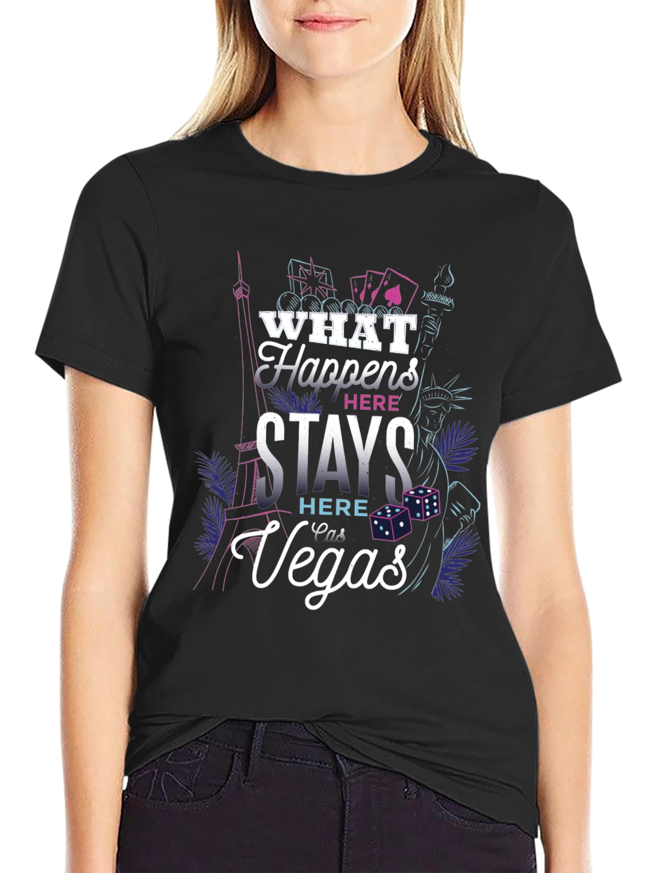 What Happens In Vegas Graphic T-Shirt