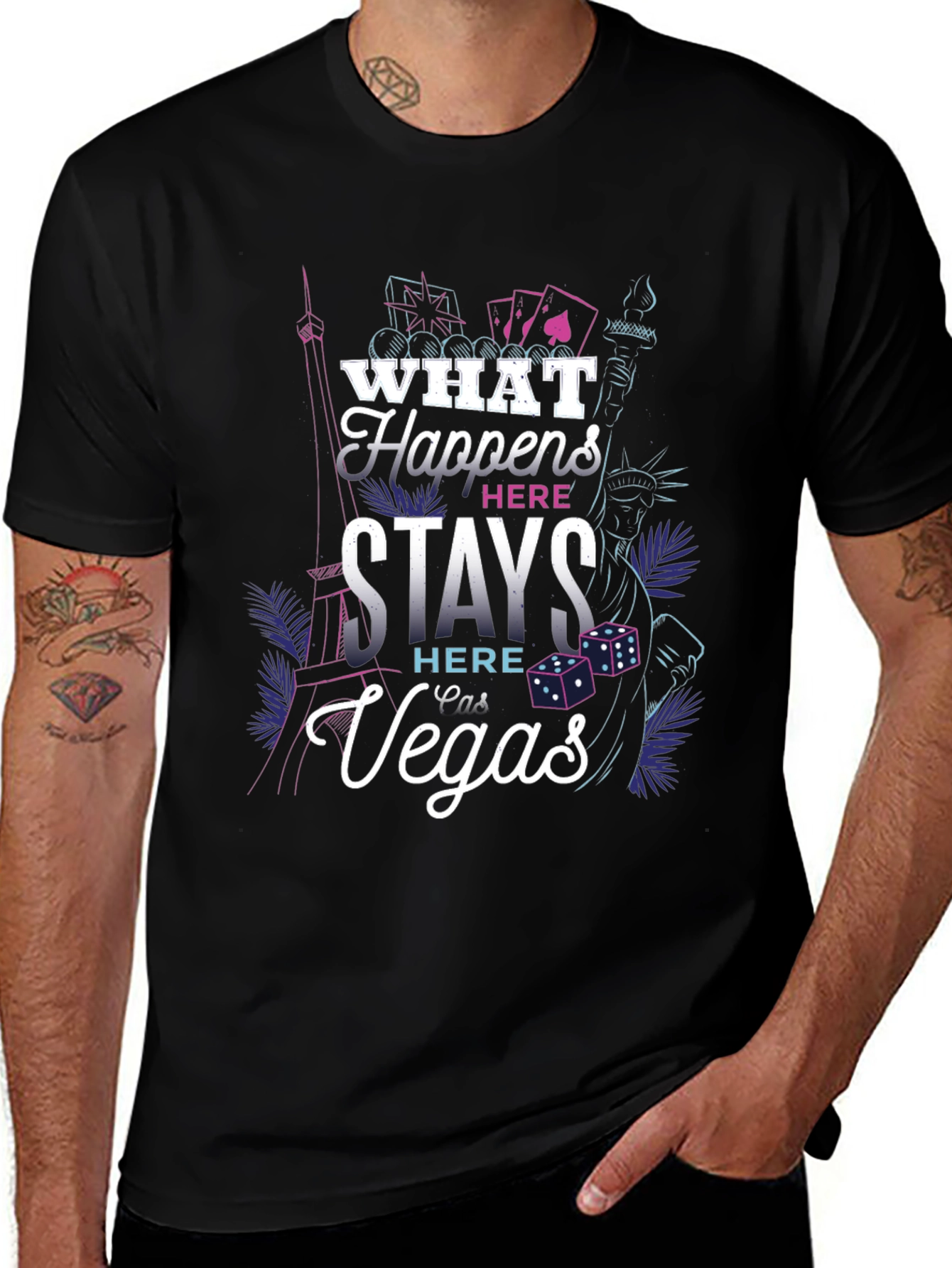 What Happens In Vegas Graphic T-Shirt